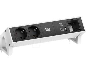 BACH 902.935 - 2xcontact protecteur USB A&C, chargeur USB 22W 1xABD 0.2m GST18
