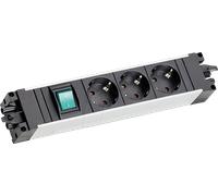 BACH 906.18803 - STEP ALU 3xCEE7/3, 1x commutateur pour prises et sortie
