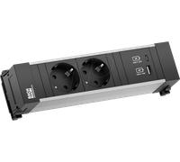BACH 916.501 - BLOCS MULTIPRISES POWER FRAME, DOUBLE, USB A&C 22 W.