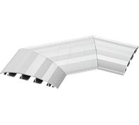 BACH 930.063 - PONT DE CÂBLE ALU angle 90° pour 6 câbles dans 3 canaux séparés