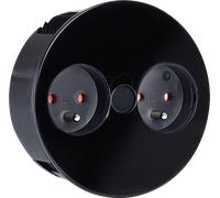 BACH 931.152 - TWIST 2xUTE 2.0m AEH noir 30GE semi-brillant, noir, 2 M..