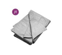 vidaXL Bâche 180 g-m² 8x10 m Gris PEHD 151495 Gris G