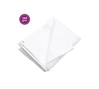 vidaXL Bâche de protection 260 g/m² 6x8 m blanc HDPE