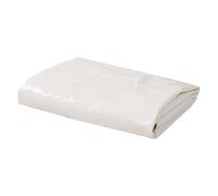 Bâche 650 g/m² en toile avec revêtement en PVC - 4 x 6 m - Blanche - Indéchirable - Imperméable - Résistante aux UV - Avec œillets - Renfort des bords - Pour jardin, construction, voiture, bateau