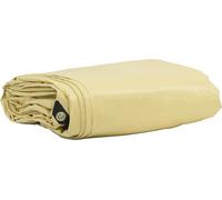 Bâche 650g / m² Beige 4 x 8 m Toile avec revêtement en PVC