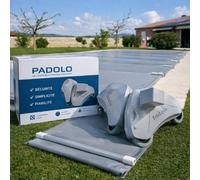 Bâche à barres motorisé Neo Cover TOP bassin 6 x 3 m + Enrouleur PADOLO
