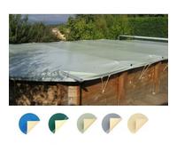 Bâche à barres piscine bois Gorda / Koba 6,47 m x 4,48 m