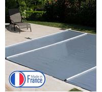 Bache à Barres pour Piscine 7 x 4 m - Conforme Sécurité - Grise - Coverkit