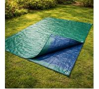 Bâche à Bois Tissée 1,5 x 6 m - 60g/m² - Polyéthylène Double Face, Coins Renforcés et Œillets Métalliques