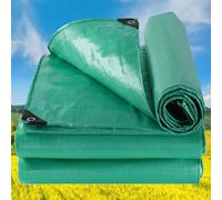 Bâche à Bûche de Protection 2.4 x 5 m Polyéthylène pour Extérieur, Épaisseur de 180 G M², Résistante Au Gel et Aux UV Housse pour Bateau pour Jardin, Table, Bois, Vert