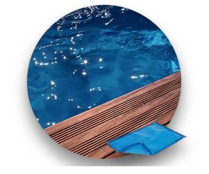 Bâche à bulle bois 400 µ LUXE OCEA 430 cm - Octogonale