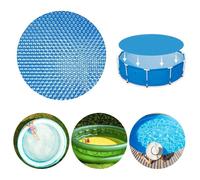 Bache a bulle piscine ronde 240cm bleue - Solaire chauffante thermo-isolante - Découpable sur mesure - Pour chauffer l’eau
