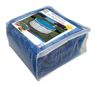 Bâche à bulles été pour piscine hors sol ovale - 3.65 x 7.31m