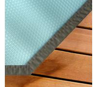 Bâche à bulles luxe SolGuard pour piscine bois Sunbay Gre octogonale allongée - Grenade 4,36 x 3,36m octogonale allongée