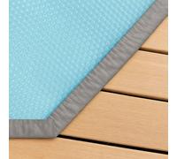 Bâche à bulles luxe SolGuard pour piscine bois Ubbink octogonale allongée - Lagon 6,40 x 4,00m octogonale allongée