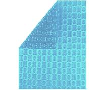 Bâche à Bulles Piscine 11x4 m OXO Light Blue 400 microns - Non Bordée - Confection France - Kit oeillets + bâchette protection