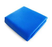 TERRE JARDIN Bâche à Bulles Piscine rectangulaire 180 microns - 8 x 4 - Bleu - Polyéthylène Haute qualité - Housse de Rangement zippée Transparente - 8 x 4 - Bleu