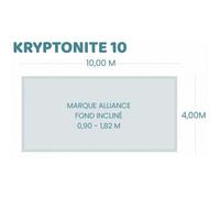 Bâche à bulles pour piscine Alliance - Kryptonite 10 - Sol+Guard transparente 500 microns bordée 4 côtés
