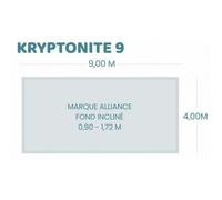 Bâche à bulles pour piscine Alliance - Kryptonite 9 - Sol+Guard transparente 500 microns bordée 4 côtés