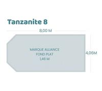 Bâche à bulles pour piscine Alliance - Tanzanite8 - Sol+Guard transparente 500 microns bordée 4 côtés