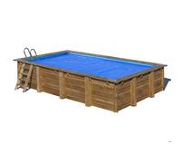 Gre Bâche d'été pour piscine rectangulaire gris 345 x 170 cm
