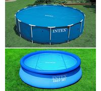 Bâche à bulles pour piscine Intex ronde - Piscine diamètre 5,49m gris renforcé