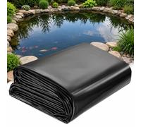 Bache Bassin Exterieur,Membrane Plastique Imperméable De 0,2 Mm D'épaisseur | Bâche Plastique Noire Souple Pour Bassin À Poissons, Piscine De Jardin, Fontaine(5 x 7 m/16 ft x 23 ft)
