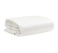 Bâche blanche 4 x 8 m 650 g/m² en toile avec revêtement en PVC indéchirable imperméable résistante aux UV polyvalente pour jardin, camping, voiture, bateau, meubles, remorques