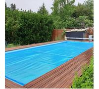 Bâche bulle isolante piscine 3×2m bleue anti-poussière