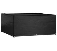 Bâche carrée de protection pour mobilier de jardin - Housse de protection pour meubles - 300 x 300 x 75 cm - Plastique PE, 100 g/m² - Imperméable avec cordon de serrage - Noir