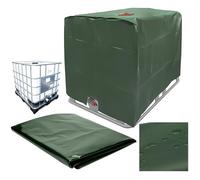 Bâche Couverture Réservoir IBC 1000L, Housse De Protection IBC Étanche, Couvercle De Réservoir D'eau, 120X100X116cm (Vert)