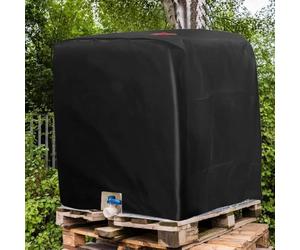 Bâche Couverture Réservoir IBC - Noir - 116 x 100 x 120 cm - Anti-UV Anti-Pluie