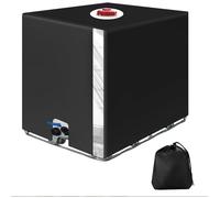 Bâche Cuve IBC 1000L 120*100*116cm, récupérateur eau pluie transparent anti-UV/poussière noir .