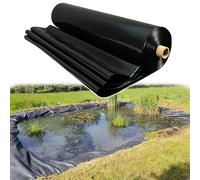 Bâche de bassin flexible 1 x 1 m 2 x 5 m 4 x 6 m 4 x 10 m Bâche noire pour bassin à poissons petite piscine, fontaines, ruisseaux et réservoirs de jardin Idéal pour les plans d'eau et les pentes de