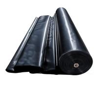 Bâche de bassin imperméable 3 x 9 m - Bâche noire pour Koi Po, cascades et lacets - Housse flexible pour une protection durable