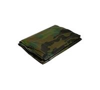 Bâche de camouflage militaire 1,8x3 m Verte et Noire Polyéthylène 140g/m² KZ GARDEN