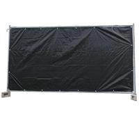 Bâche de Chantier Noire 160g/m² - 1,76m x 3,41m, Lot de 10
