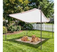 Bâche de clôture respirante à 50 % en maille filet avec œillets pour jardin, terrasse et serre (10,4 x 15,8 m)