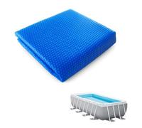 Bâche de Piscine 300 x 500 cm Chauffage Solaire Effet Chauffant Écologique Couverture de Piscine Anti-Évaporation et Saletés pour Hors Sol, Bleu