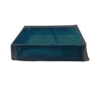 Bâche de Piscine Enfant - 122 x 122 cm Carrée Portable Coupe-Vent - Protecteur De Bâche Piscine pour Animaux Domestiques,Extérieur Jardin et Terrasse Espace de Bain Animaux et Bac à Laver