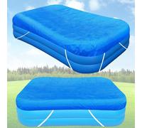 Bâche de piscine gonflable rectangulaire 120 x 72 cm 3 x 1,8 m Housse de piscine rectangulaire 305 cm x 183 cm Anti-poussière imperméable Housse de piscine carrée étanche pour piscine familiale