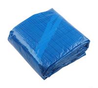 Bâche de piscine rectangulaire 305 x 183 cm en polyéthylène robuste pour piscines à cadre Intex - Protection contre les débris d'hiver avec œillets