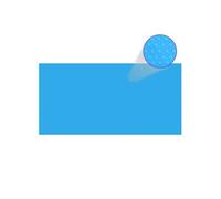 vidaXL Couverture de piscine rectangulaire PE bleu 732 x 366 cm