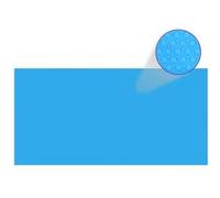 vidaXL Couverture de piscine rectangulaire PE bleu 732 x 366 cm