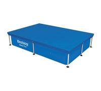 Bâche de piscine rectangulaire - BESTWAY - Compatible Steel Pro 221 x 150 cm - 2,24x1,54 m - 4 saisons - Trous de drainage