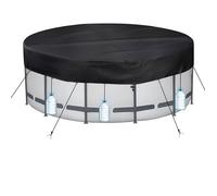 Bâche de Piscine Ronde Ø 371 Für Ø320-366cm Piscine, UV-Resistente Bâche für INTEX & BESTWAY Piscine