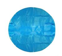 Bâche de piscine ronde, couvercle de piscine gonflable, protection de pataugeoire de jardin, bâche en tissu PE tissé, drap de piscine avec cordon de serrage, pour feuilles et débris (3 m)