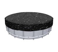 Bâche De Piscine Ronde | Imperméable et coupe-vent avec cordon de serrage en tissu Oxford | Housse Anti-Poussière Pour Piscine De Jardin - Pour Jardin, Cour, Arrière-Cour, Pelouse, Parc, Hautes Et Bas