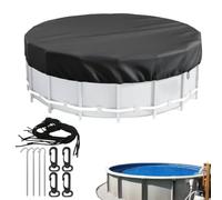 Bâche de piscine ronde | Protection de siphon de baignoire ronde | Couverture de piscine anti-poussière | Pour extérieur, maison, patio, spa, arrière-cour, jardin, patio, baignoire, camping