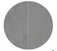 Bâche de piscine ronde - vidaxl - Ø244 cm - Gris clair - Géotextile polyester - Divisé en 2 morceaux - Densité 150 g/m²
